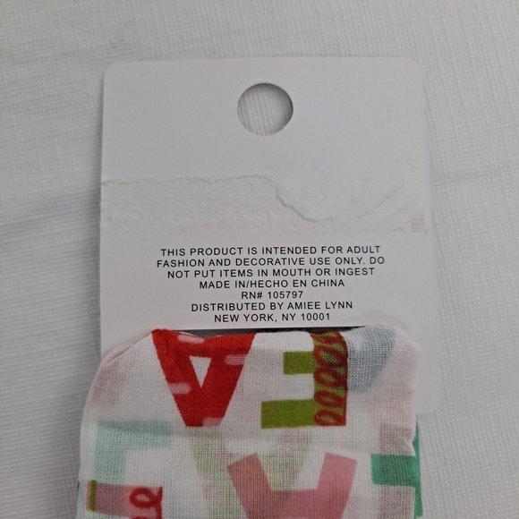 FA LA LA LA Christmas Song Holiday Bandana Cotton 21 x 21 inch - Picture 5 of 10